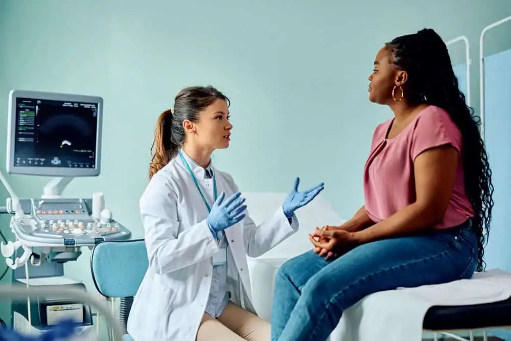 Woman have consultation about vaginal laxity Ramsgate