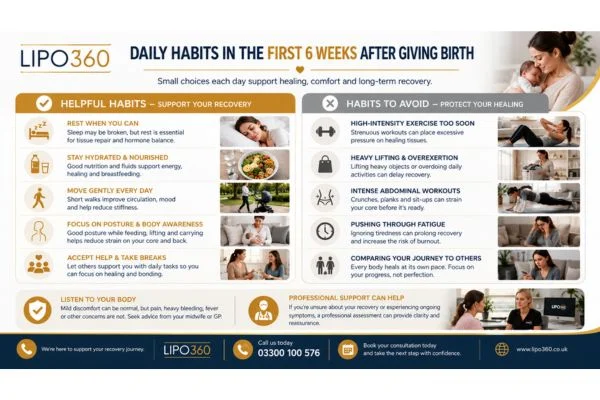 What to Do (and Avoid) in the First 6 Weeks After Giving Birth To Avoid Diastasis Recti 3 First 6 Weeks After Giving Birth To Avoid Diastasis Recti Ramsgate : Daily Habits in the First 6 Weeks After Giving Birth