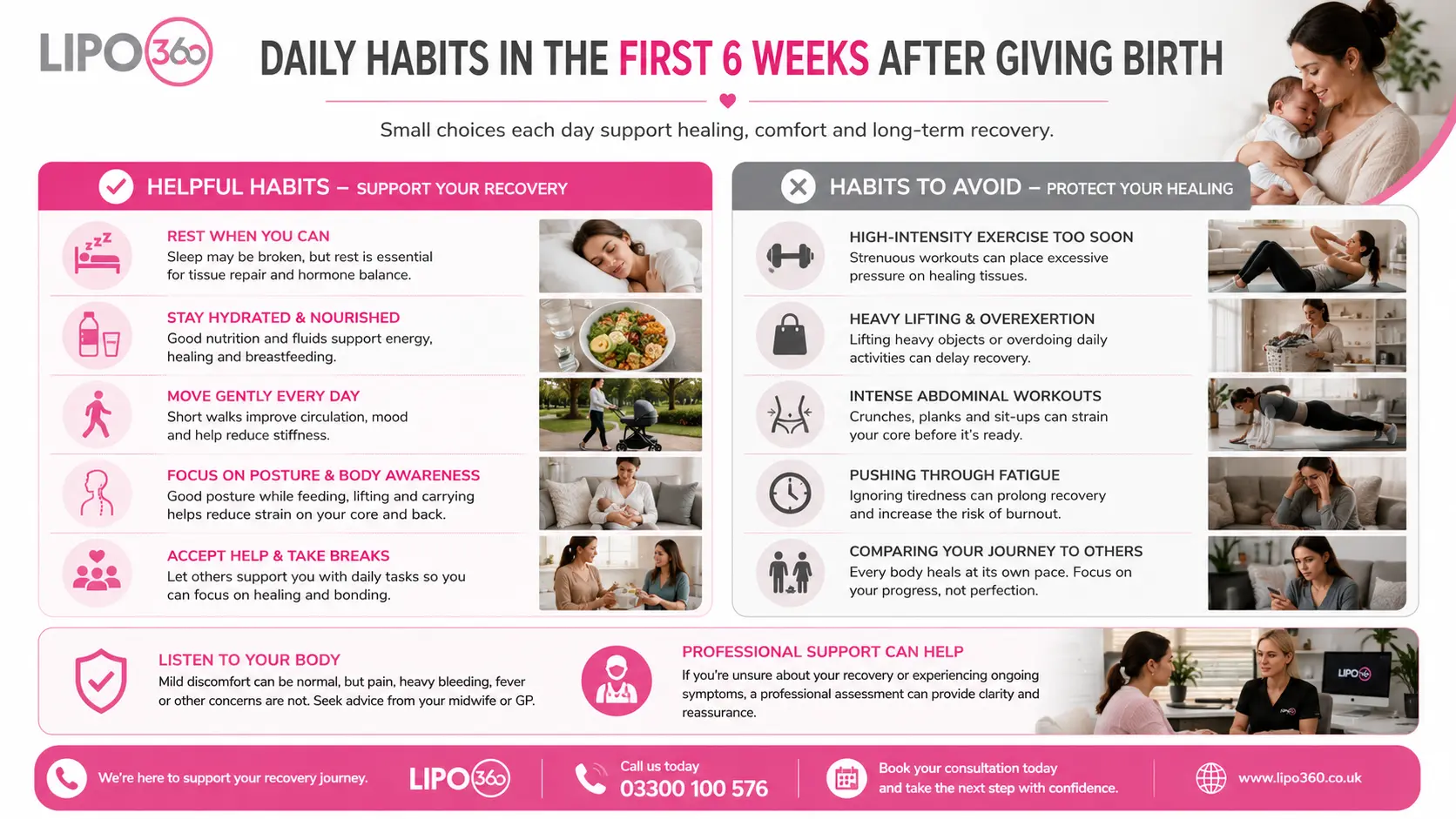 What to Do (and Avoid) in the First 6 Weeks After Giving Birth To Avoid Diastasis Recti 3 First 6 Weeks After Giving Birth To Avoid Diastasis Recti Ramsgate : Daily Habits in the First 6 Weeks After Giving Birth